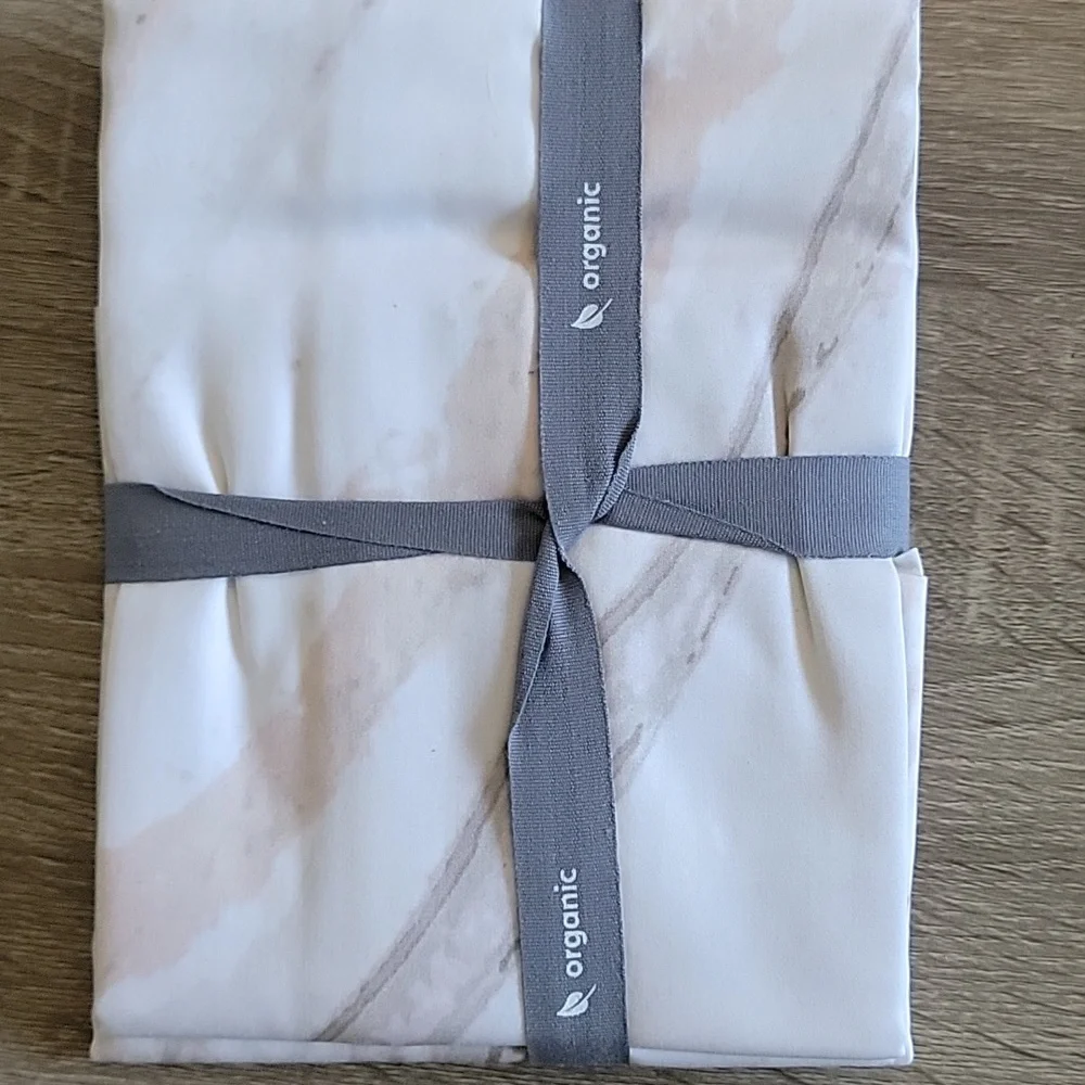 West Elm Euro Sham Organic Sateen Marble Frost Gray